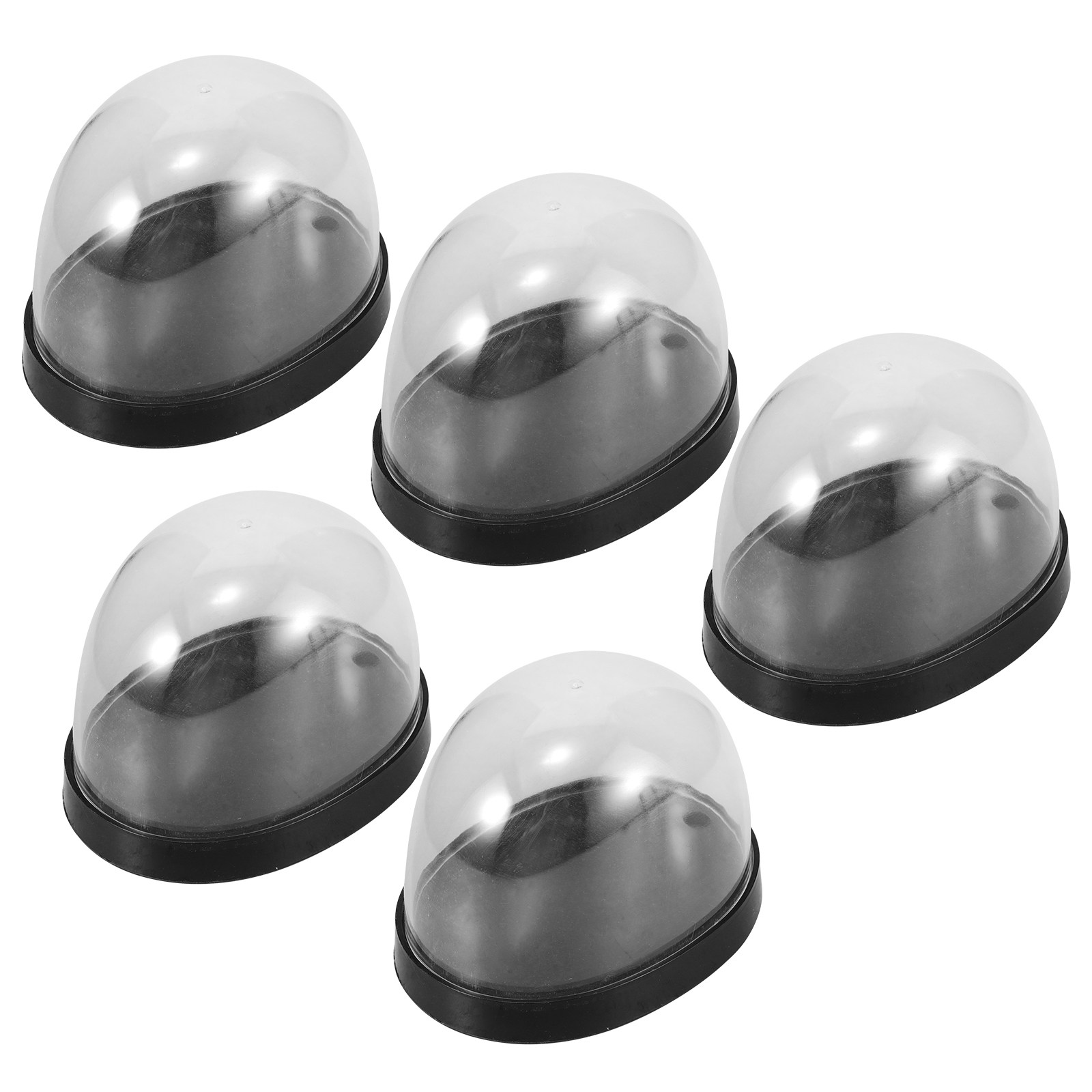 5Sets Glass Cloche Dome High T - Plastic Dome Clear ulasan dan harga