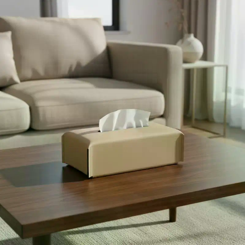 Luxury Tissue Box Leather Napk - Agar Tissue Culture ulasan dan harga