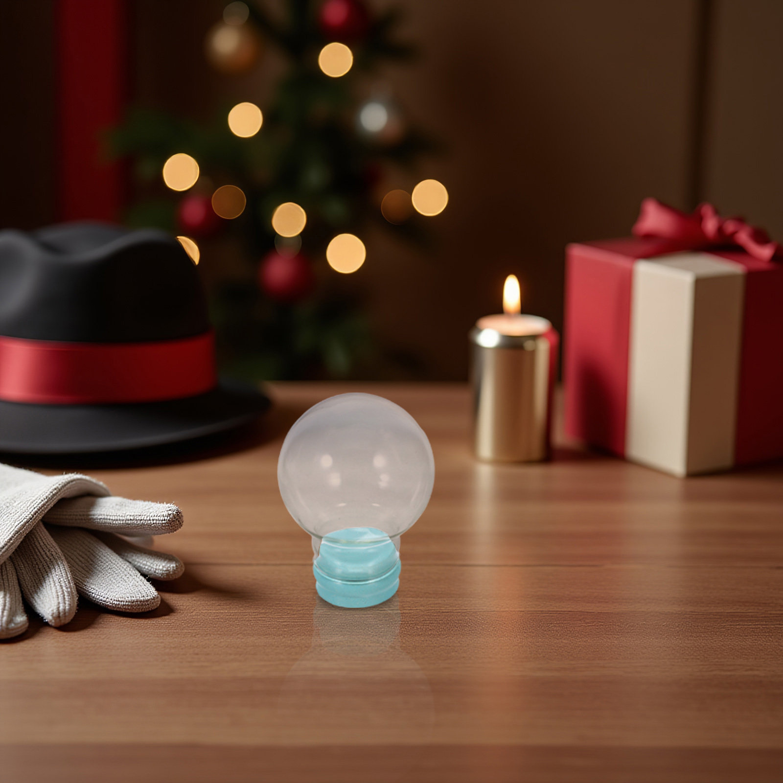 3Pcs Clear Empty Snow Globes 4 - Plastic Dome Clear ulasan dan harga