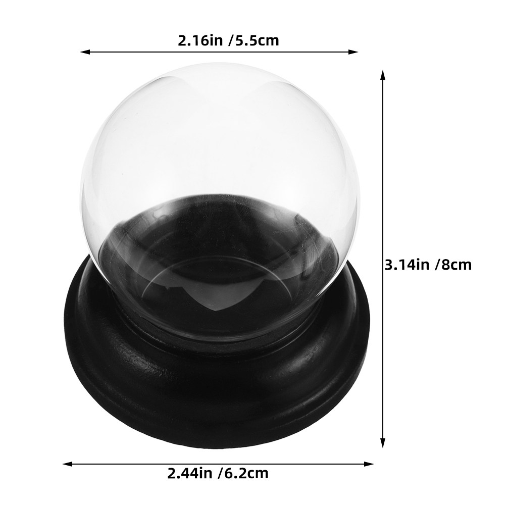 Empty Fillable Glass Snow Glob - Plastic Dome Clear ulasan dan harga