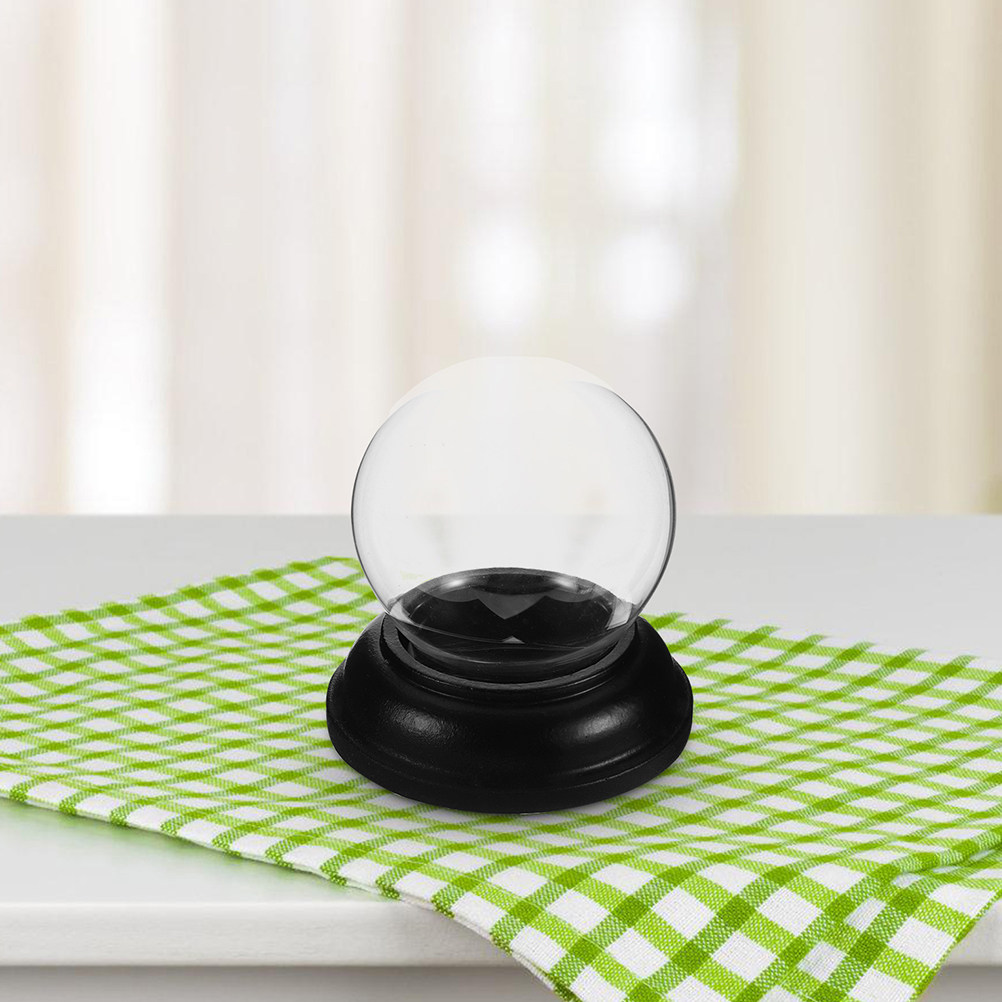 Empty Fillable Glass Snow Glob - Plastic Dome Clear ulasan dan harga