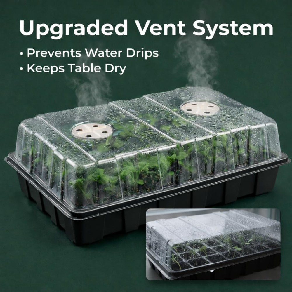 5-Set Seed Starter Tray Kits,  - Humidity Dome Kit ulasan dan harga