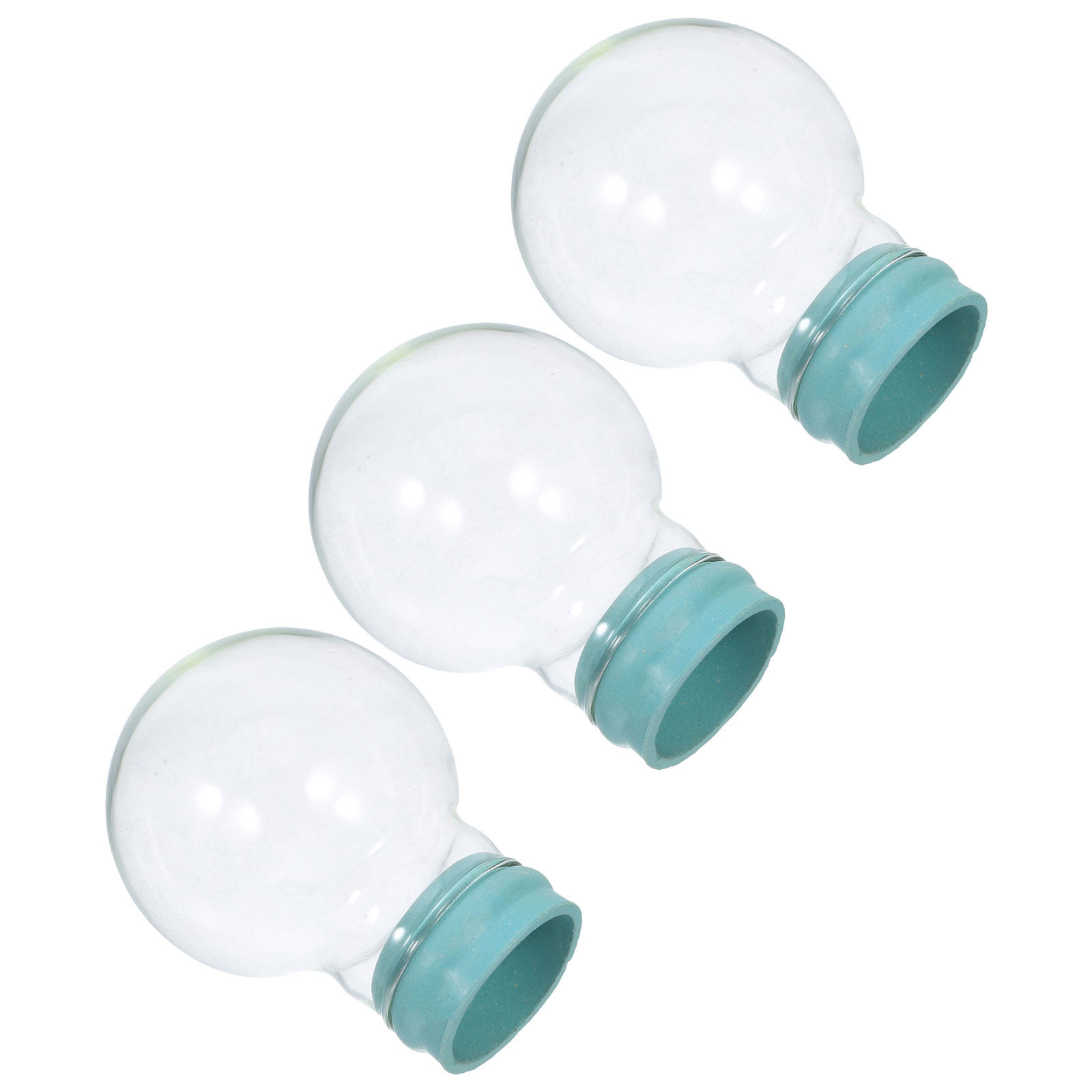3Pcs Empty Snow Globe Glass Do - Plastic Dome Clear ulasan dan harga