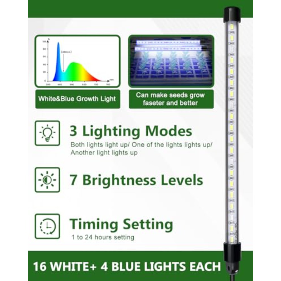 Seed Starter Kit with Grow Lig - Humidity Dome Kit ulasan dan harga