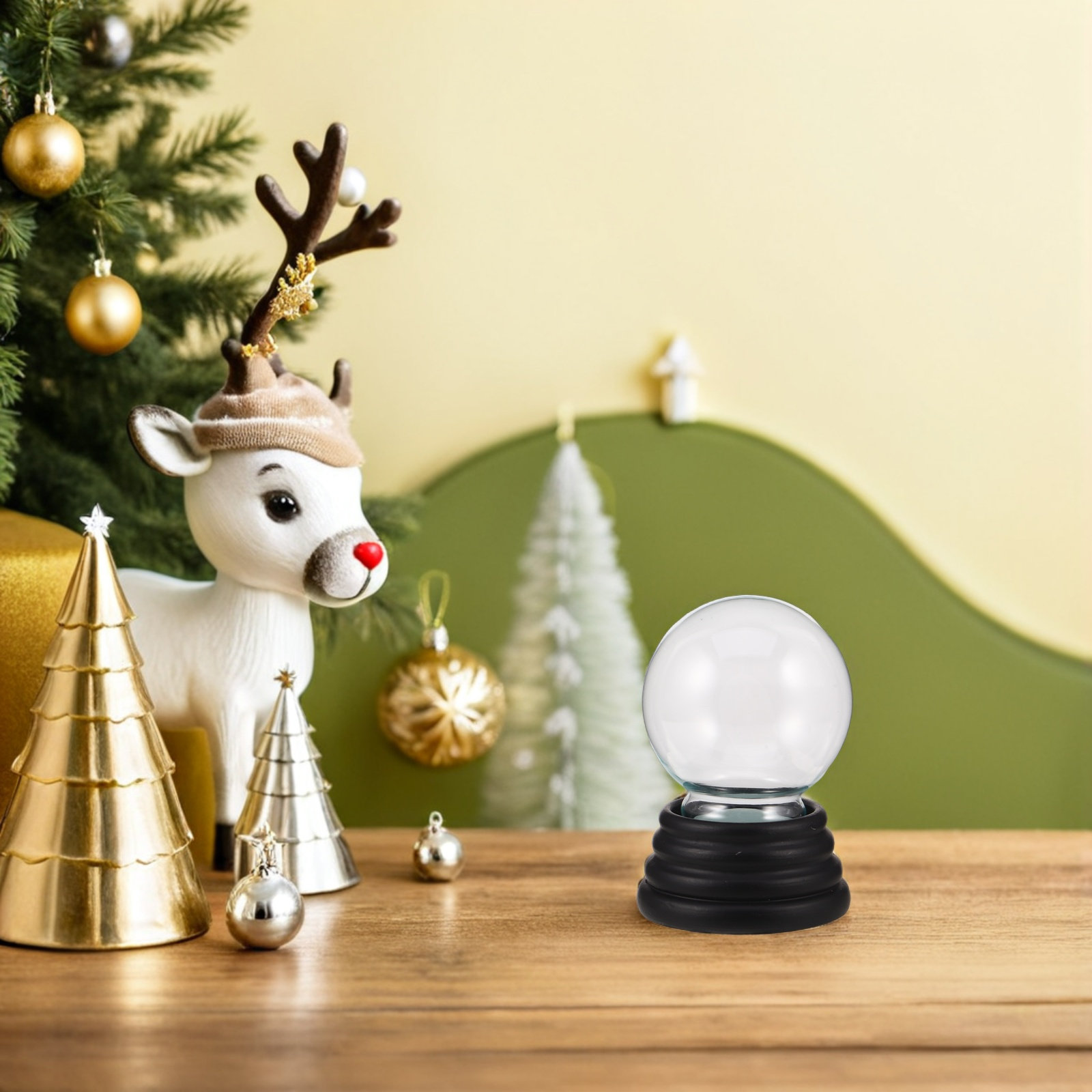 Clear Snow Globe Decoration 55 - Plastic Dome Clear ulasan dan harga