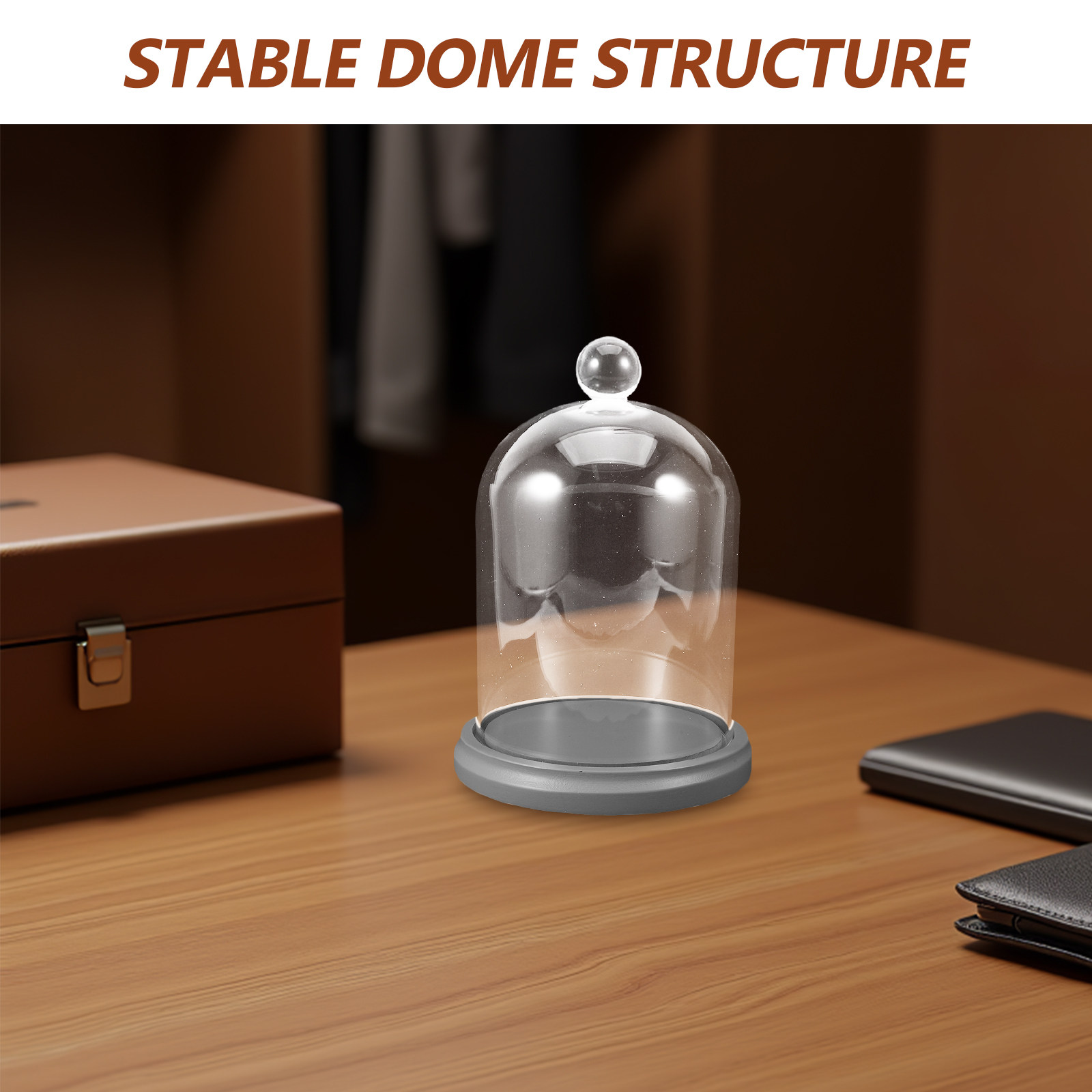 Glass Cloche Dome Transparent  - Plastic Dome Clear ulasan dan harga