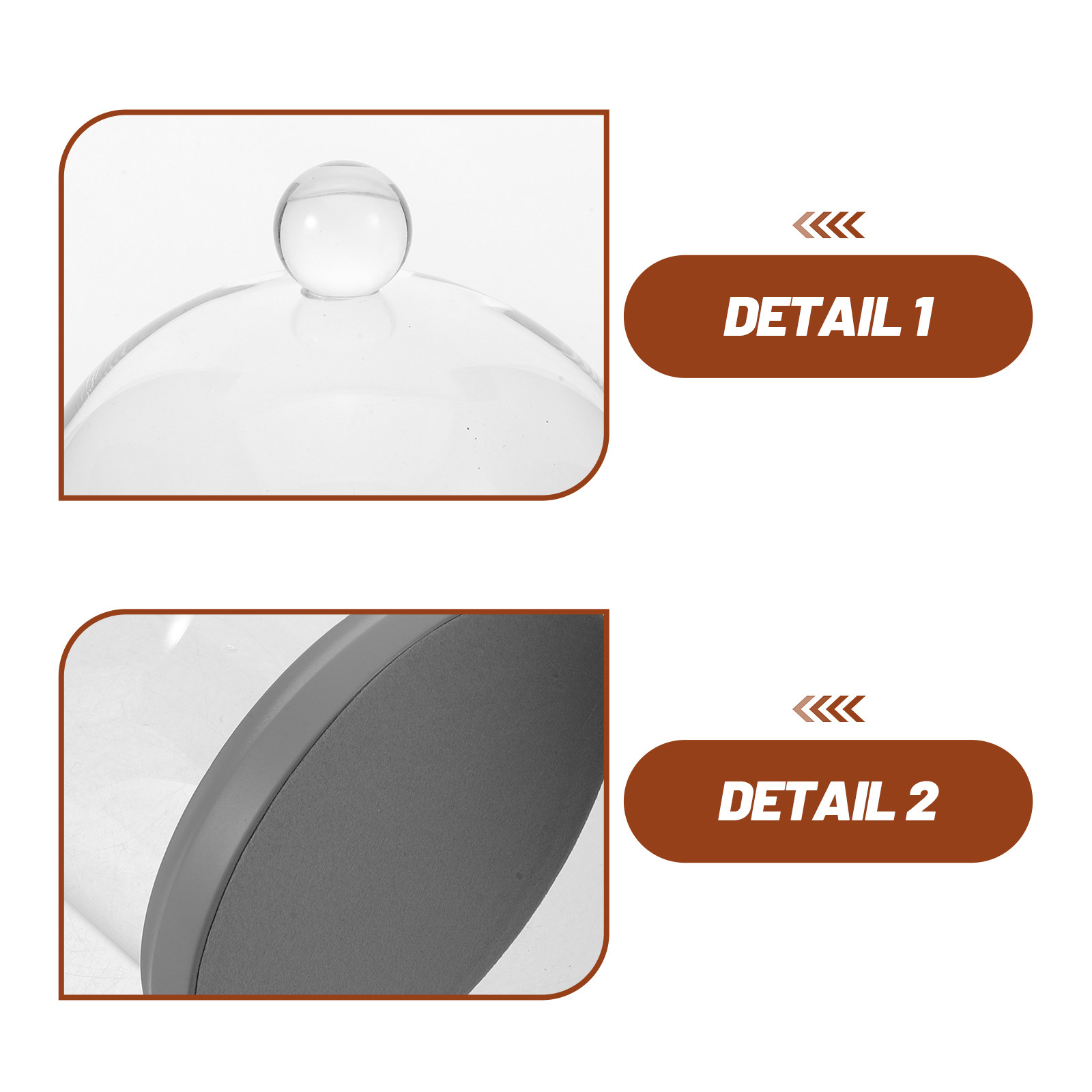 Glass Cloche Dome Transparent  - Plastic Dome Clear ulasan dan harga