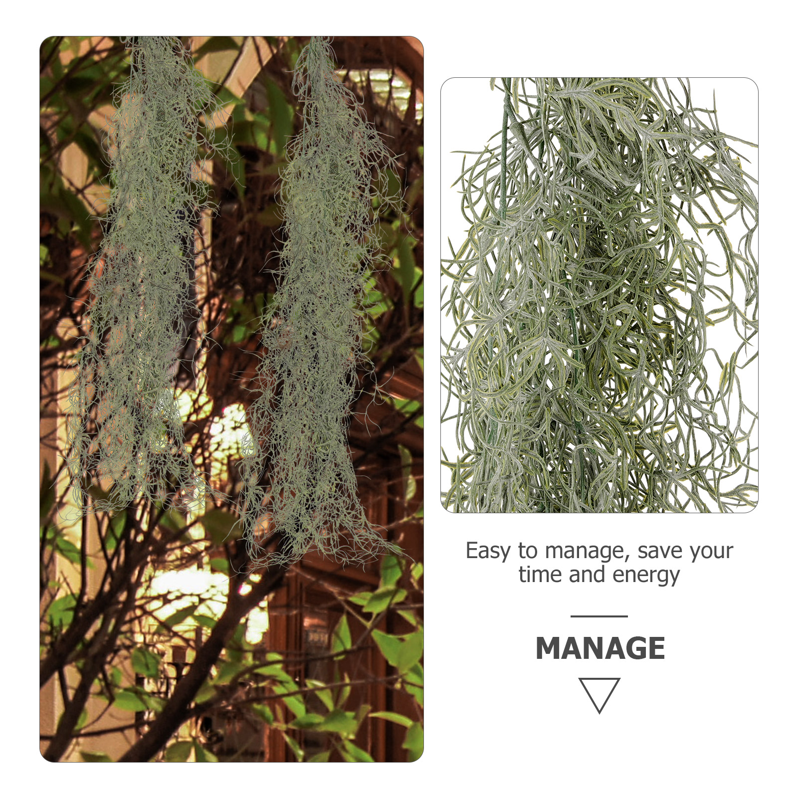 Hanging Decor Artificial Dried - Sphagnum Moss Dry ulasan dan harga
