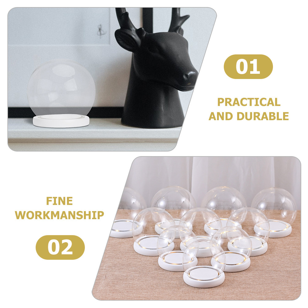 High Borosilicate Glass Dome D - Plastic Dome Clear ulasan dan harga