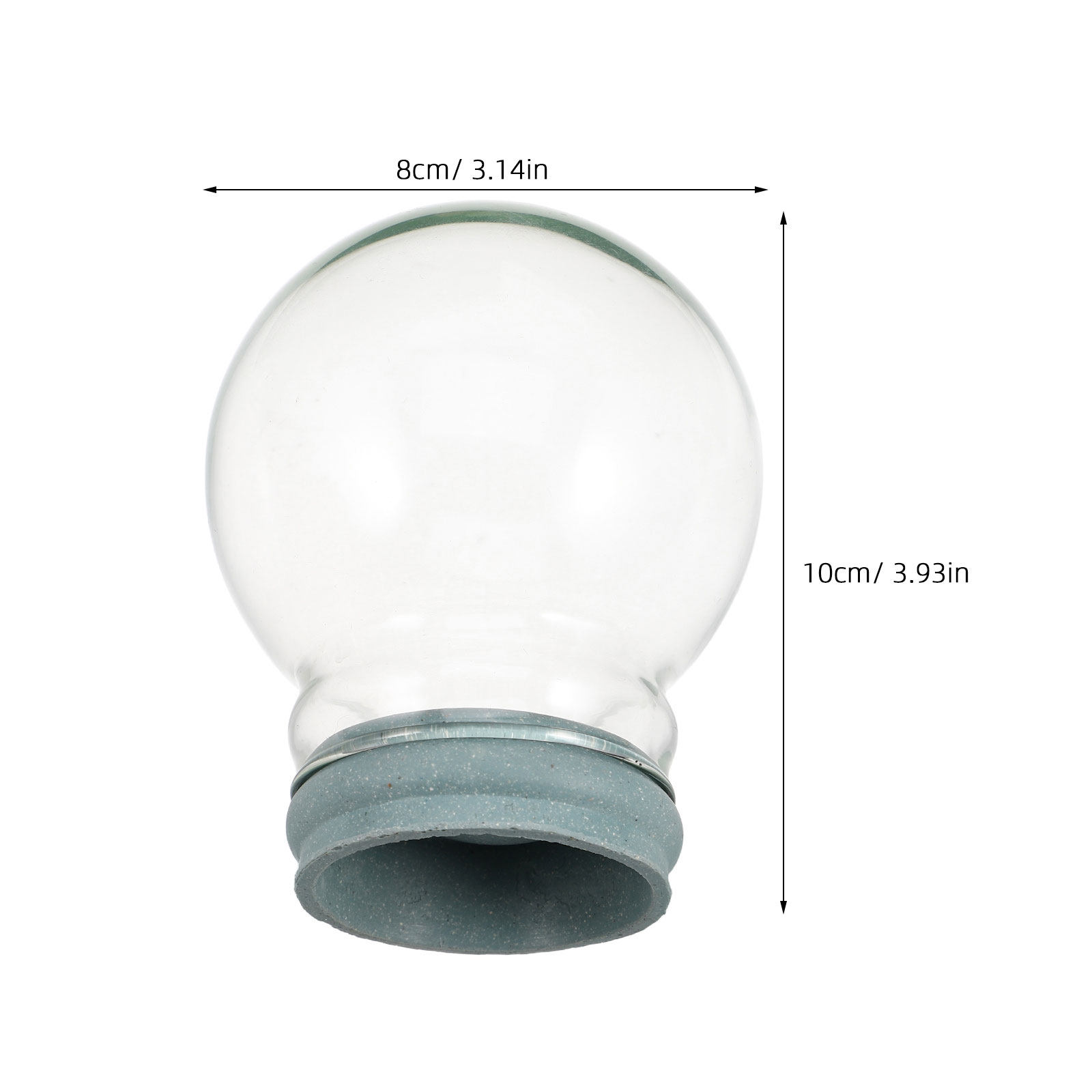 2Pcs Glass Snow Globe Clear Do - Plastic Dome Clear ulasan dan harga