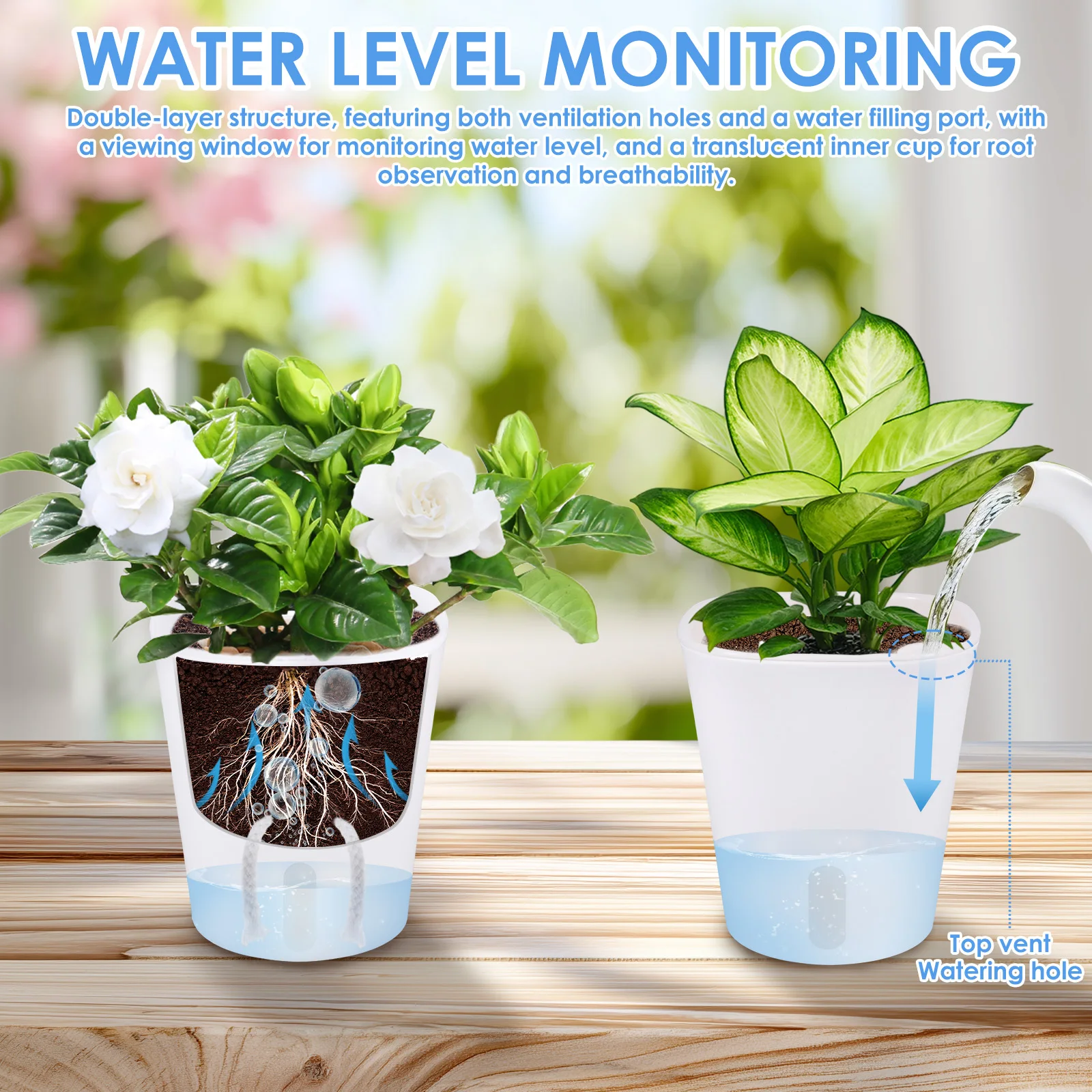10 Pcs Self Watering Planter L - Self Watering Insert ulasan dan harga