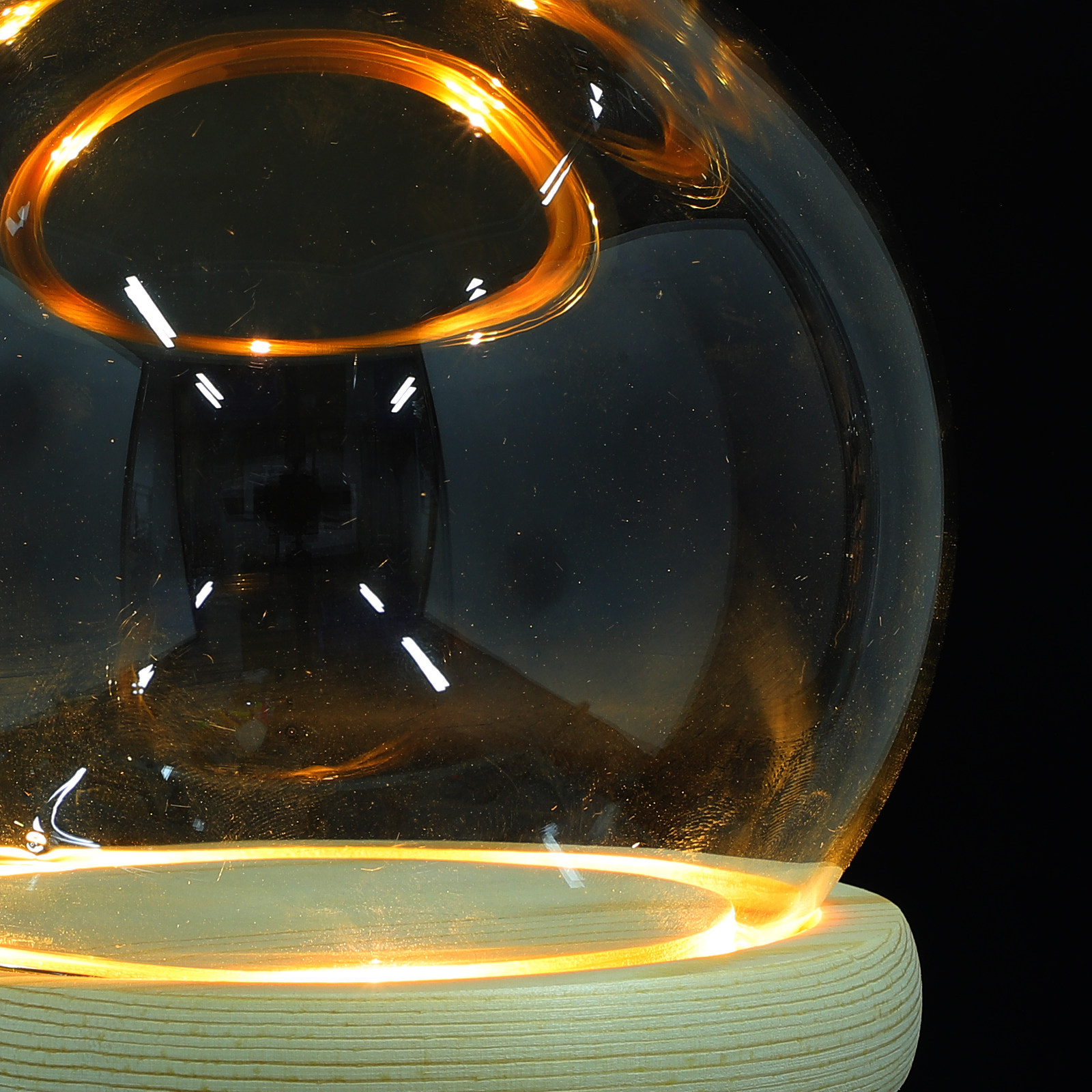 Preserved Flower Glass Dome El - Plastic Dome Clear ulasan dan harga
