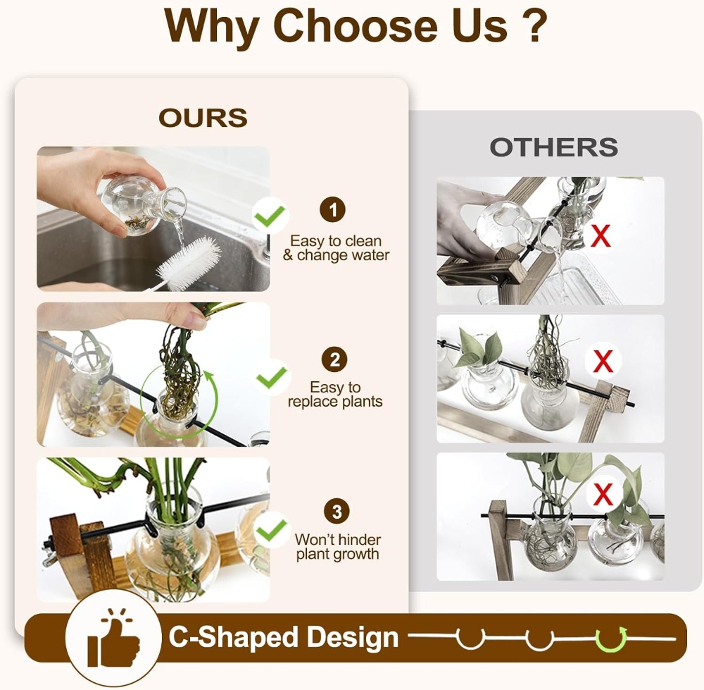 Plant Propagation Station with - Propagation Station Vase ulasan dan harga