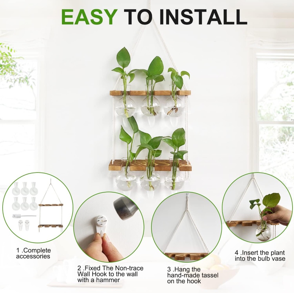 Wall Hanging Plant Propagation - Propagation Station Vase ulasan dan harga