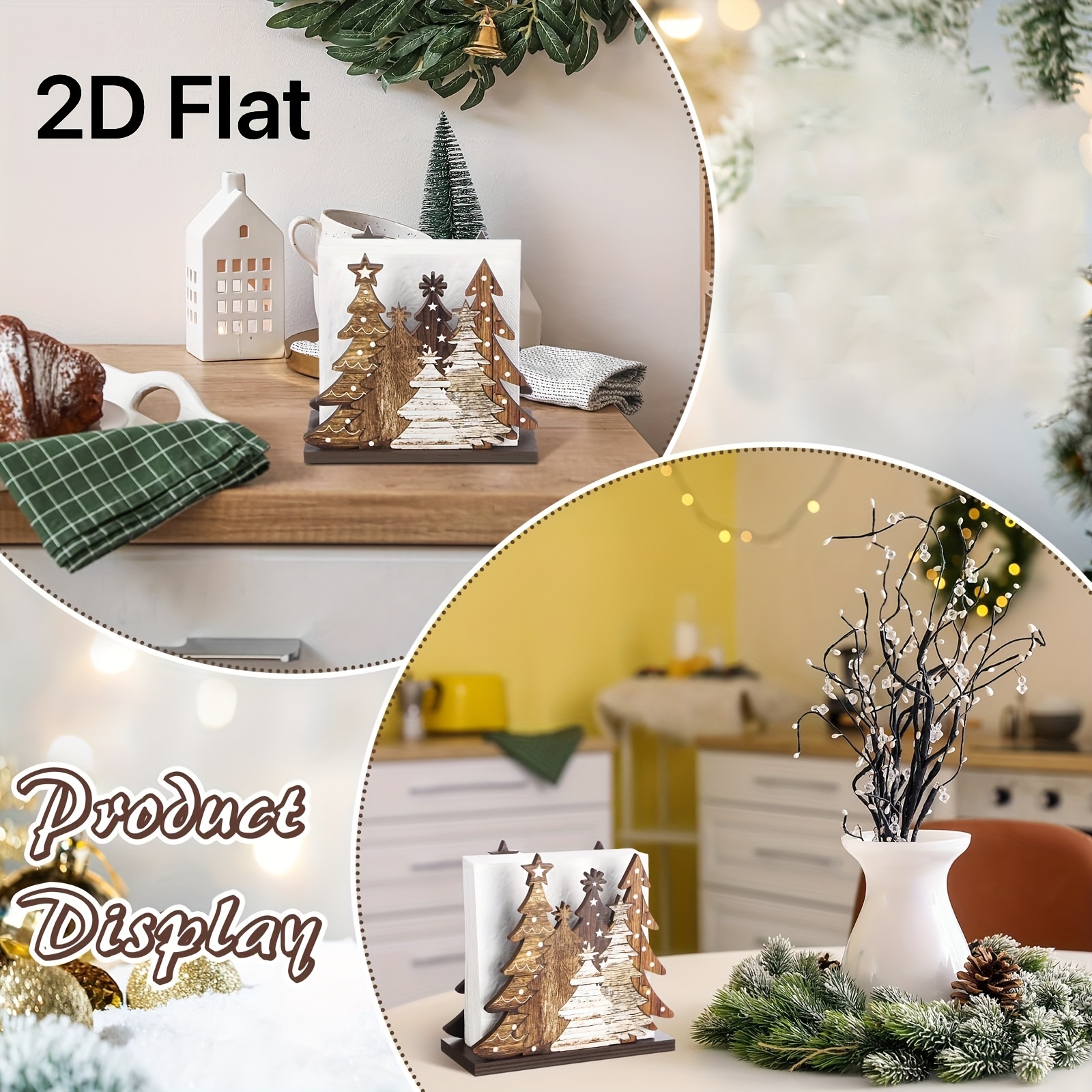 1pc 2D Flat Christmas Tree Tis - Agar Tissue Culture ulasan dan harga
